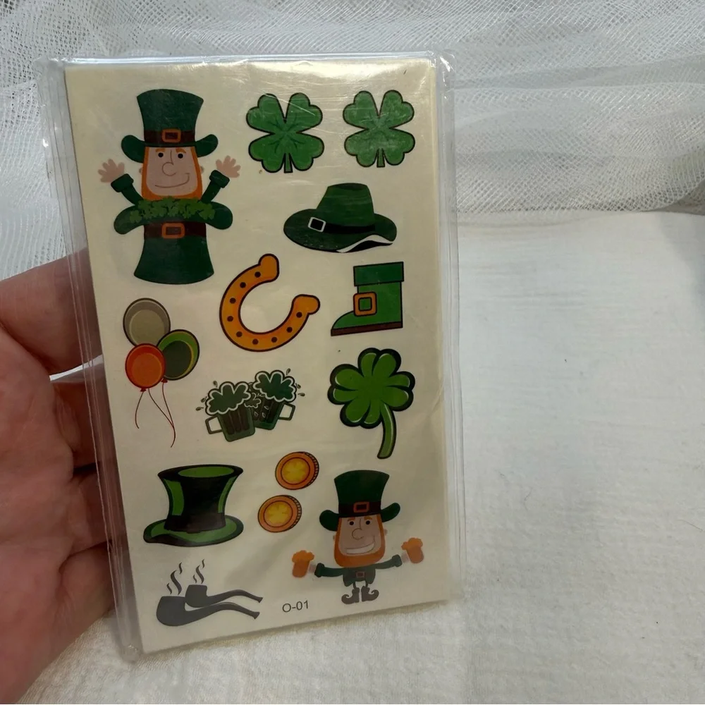 St. Patrick's Day Themed Temporary Tattoos - NWT - 20 Sheets Total
